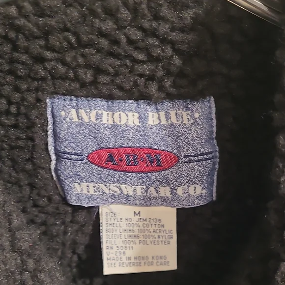 Mens Black Denim Jacket with Sherpa Lining - Picture 3 of 6